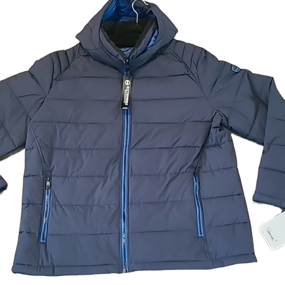 HFX PERFORMANCE BRAND MEN'S BLUE WARM WINTER HOODED COAT SIZE XL - Picture 3 of 17